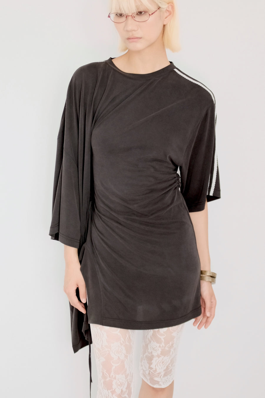 DRAWSTRING T-SHIRT DRESS