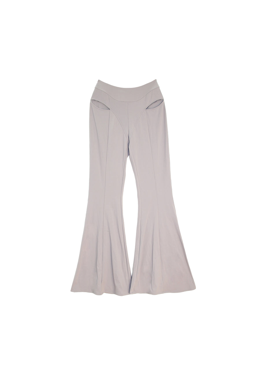CUT-OUT FLARED PANTS