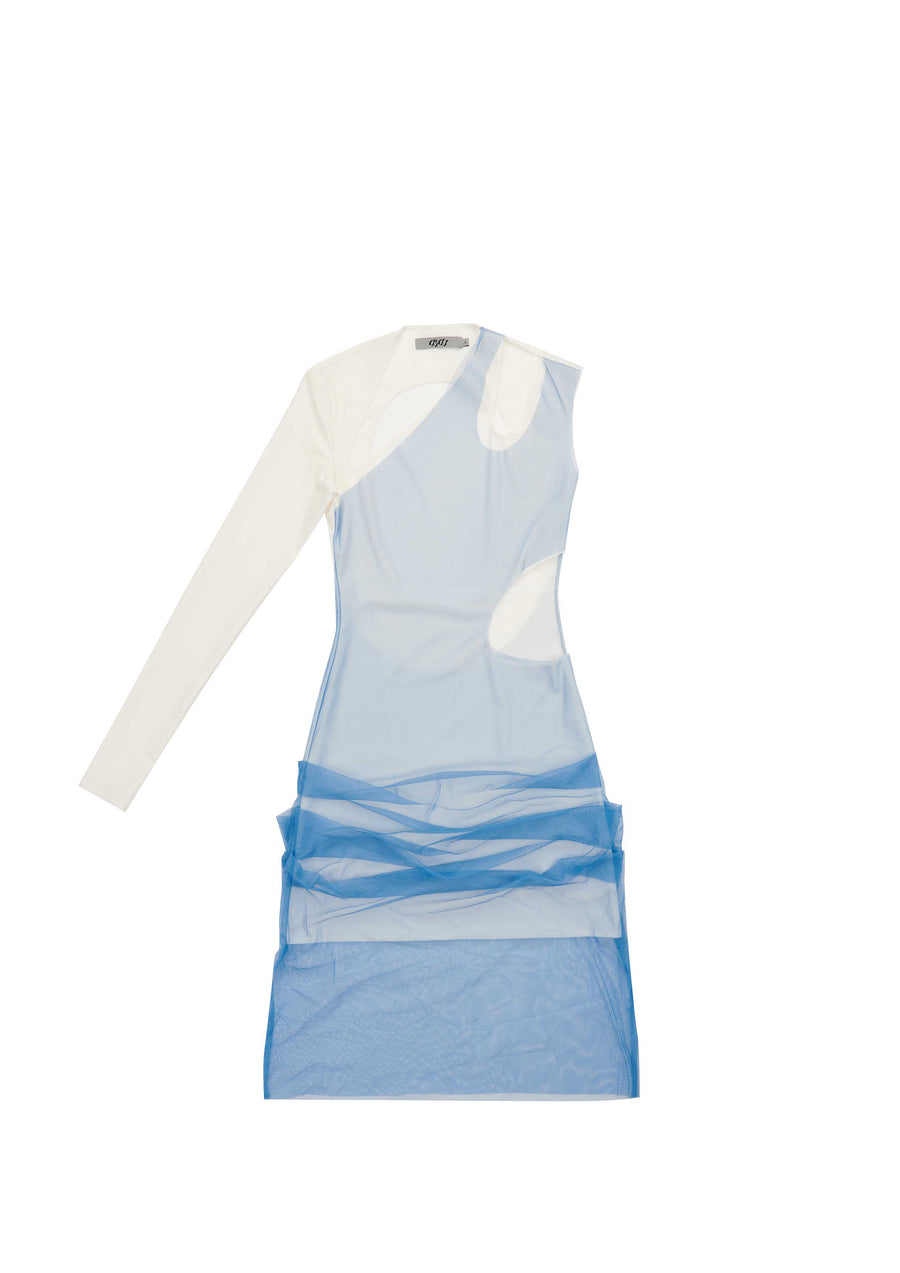 ASYMMETRICAL CURVED CUT DRESS