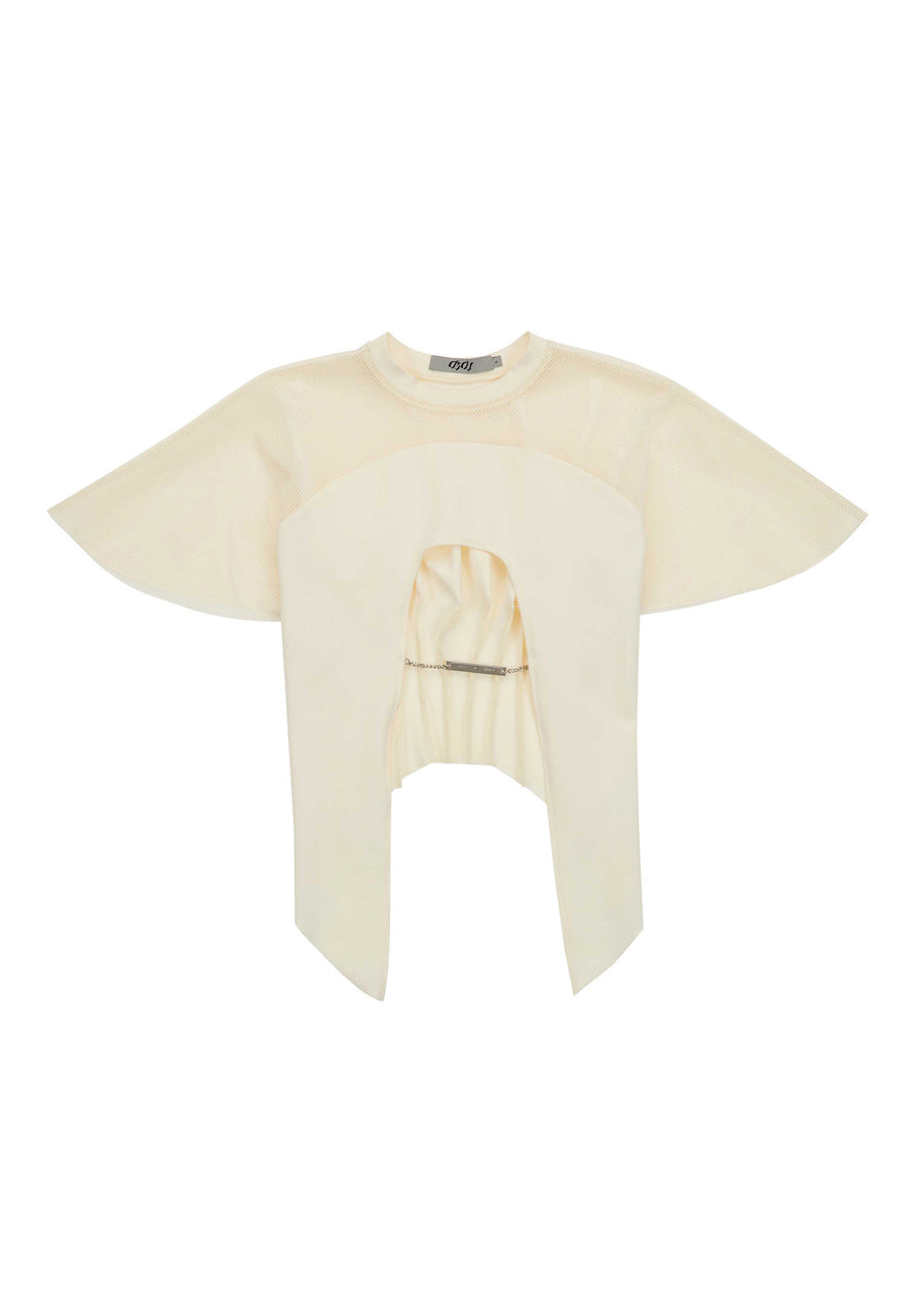 PATCHWORK MESH T SHIRT