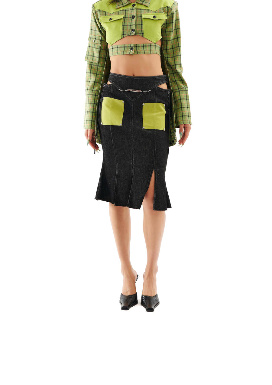 DENIM MERMAID SKIRT