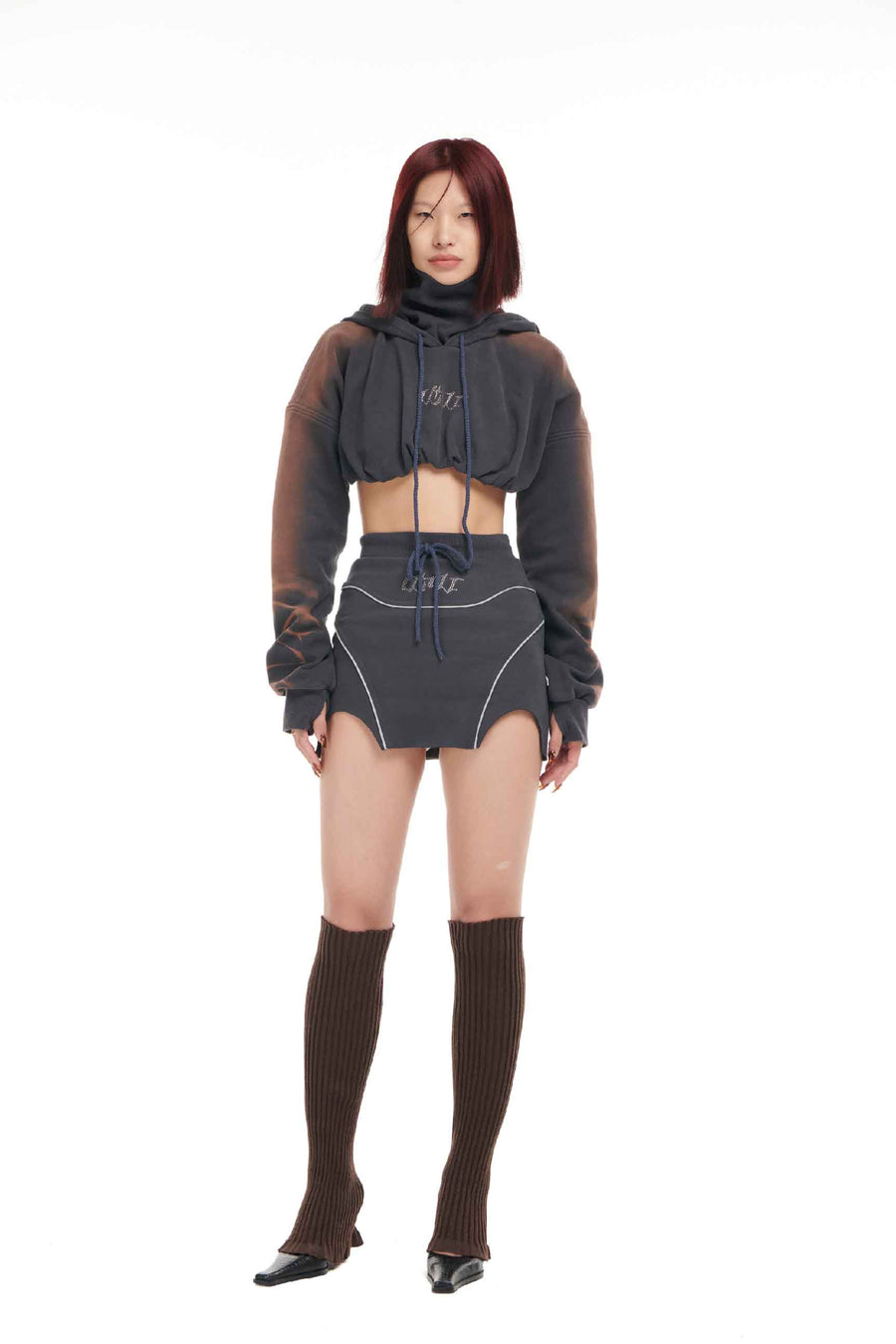 PATCHWORK SPORTY MINI SKIRT